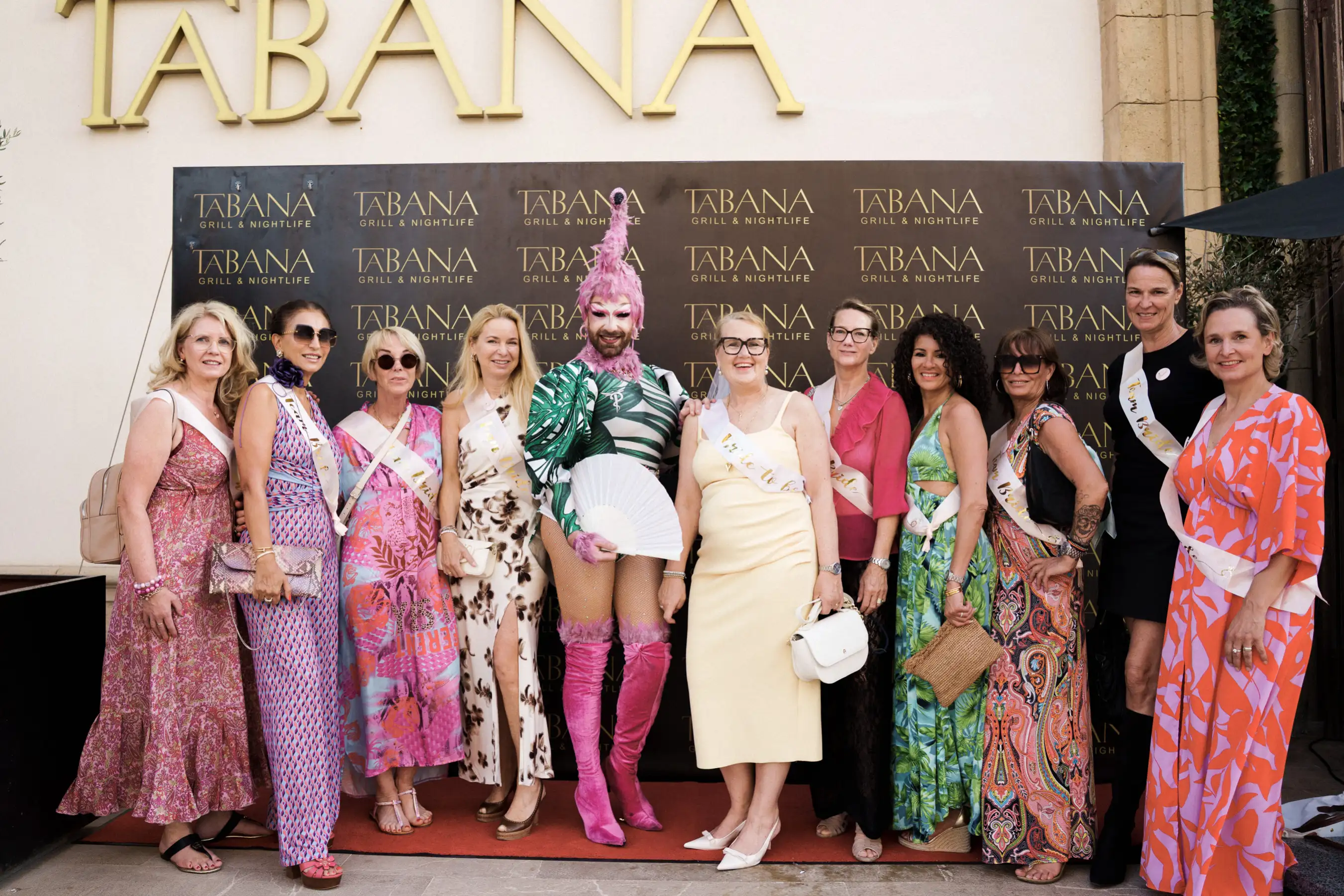 Guests at Tabana’s Miami Heatwave party in Playa de Palma.