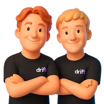 3D-Illustration von zwei Männern mit verschränkten Armen.