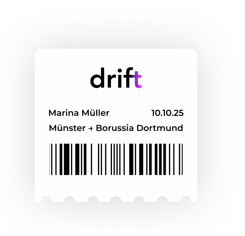 Prototypische Abbildung eines Tickets.