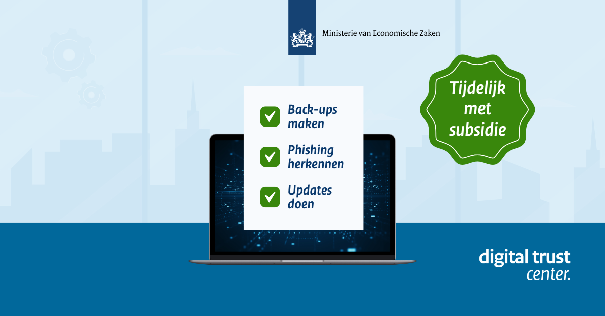 Subsidie beschikbaar voor cyberveiligheid van kleine bedrijven