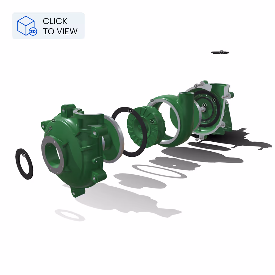 a 3d Render of a schurco slurry pump