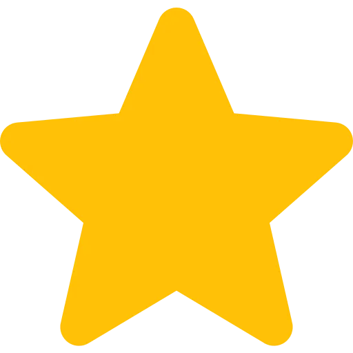 A yellow star on a black background