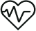 A heart with a stethoscope inside of it