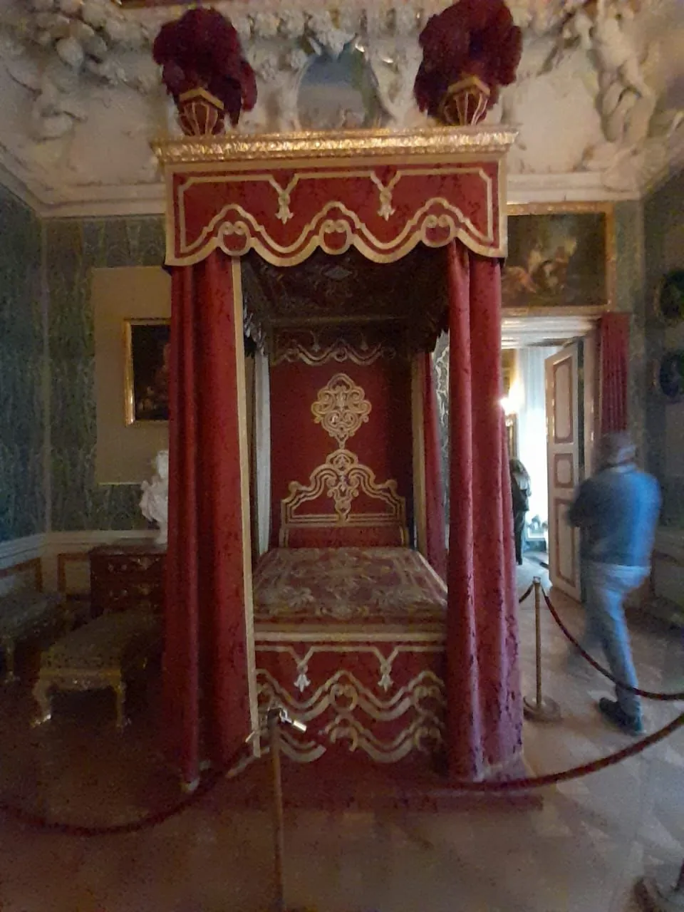 Sypialnia króla w Pałacu w Wilanowie — należąca do króla Jana III Sobieskiego.