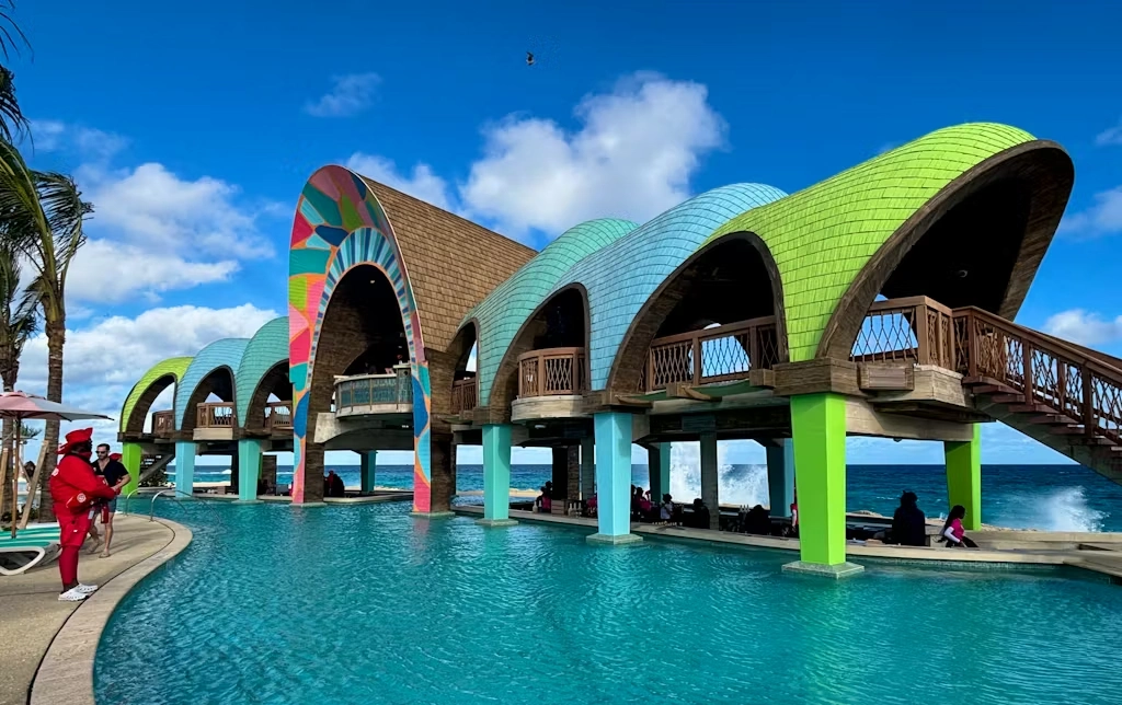 Just completed pool pavilion for Paradise Island, Royal Caribbean Resort in the Bahamas