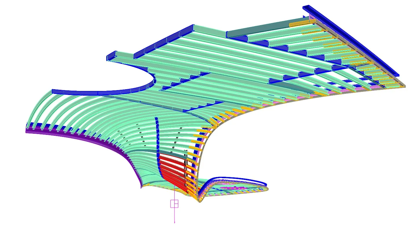 3D framing model demonstrating panelized solutions
