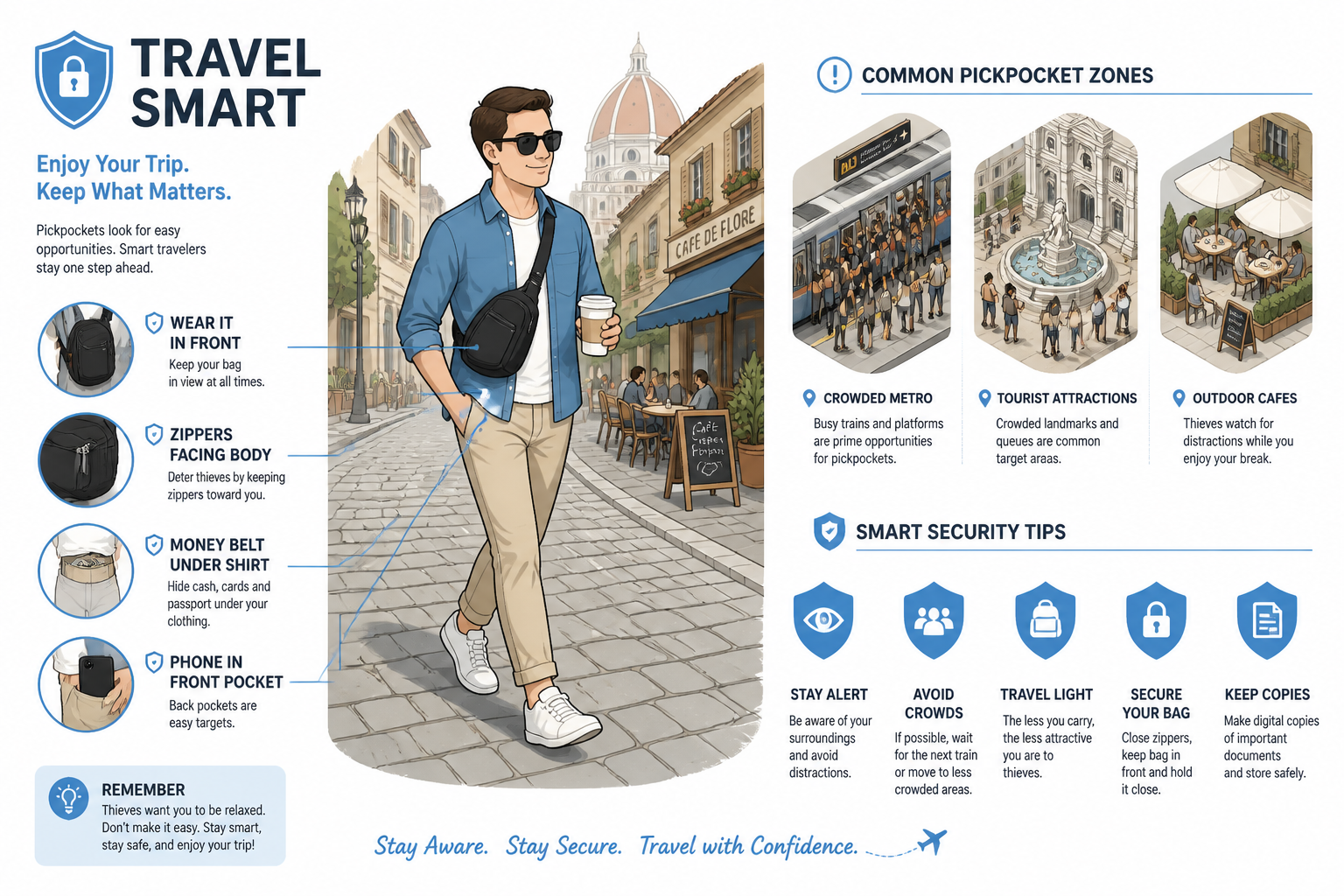 Anti-theft travel tips for Europe