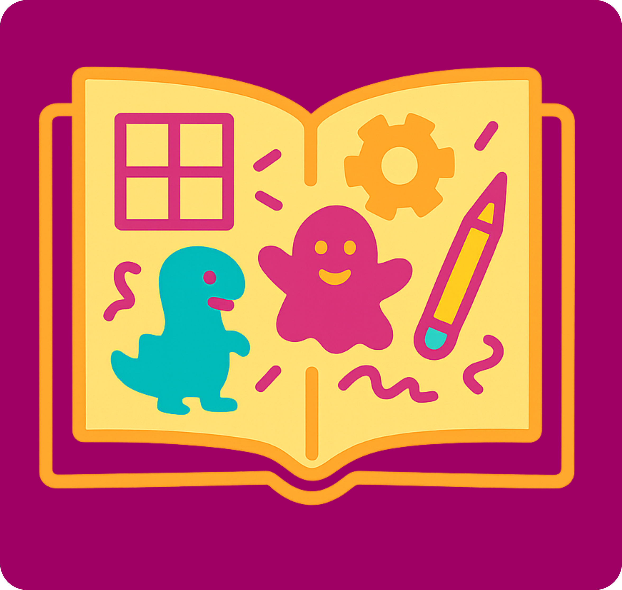 Build Book icon simple fill