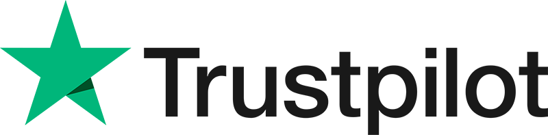 Trustpilot logo with green star icon and black text.