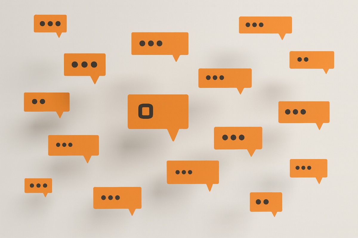 multiple chat bubbles from Opgentic AI