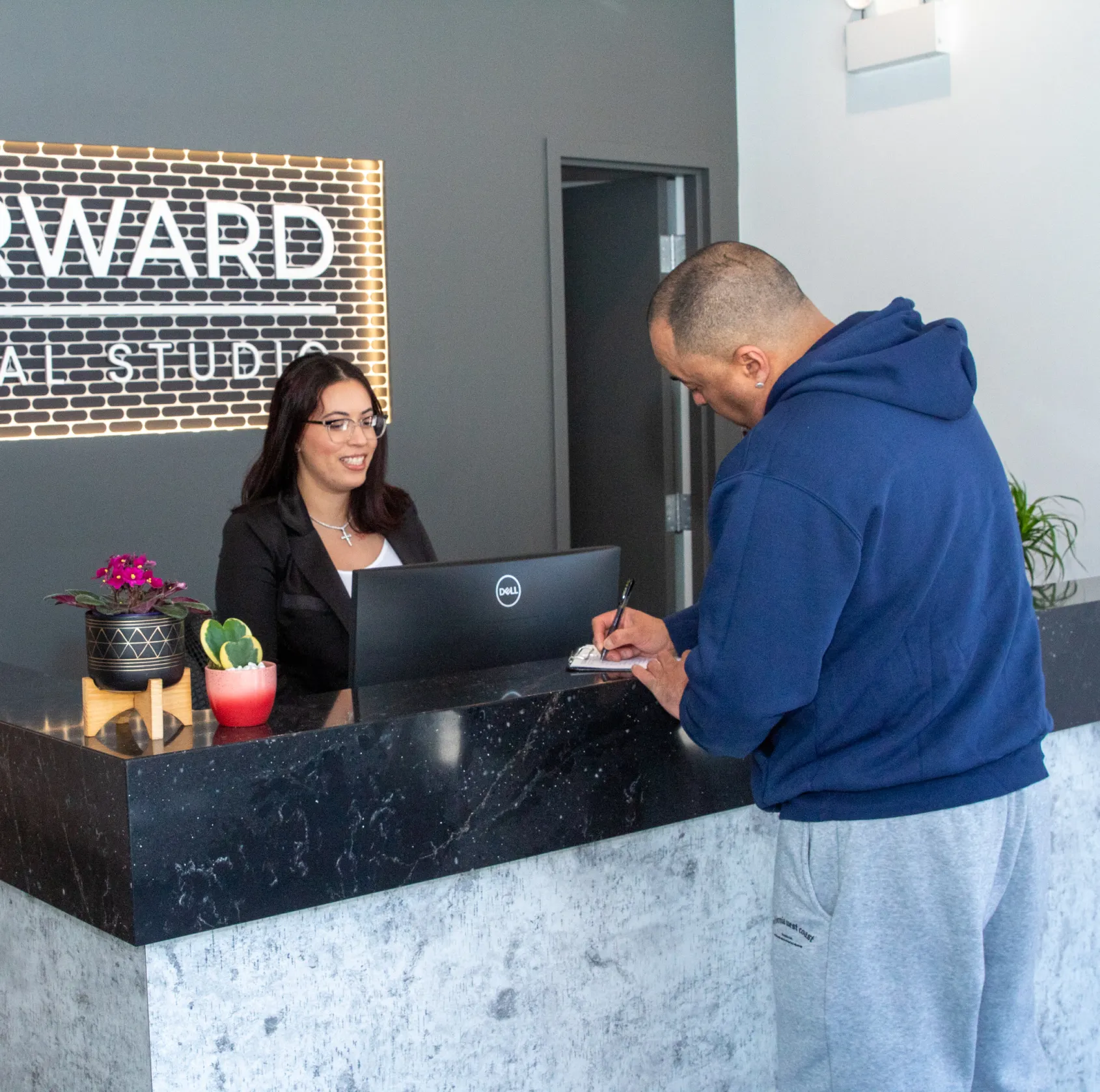 Forward Dental Studio front desk