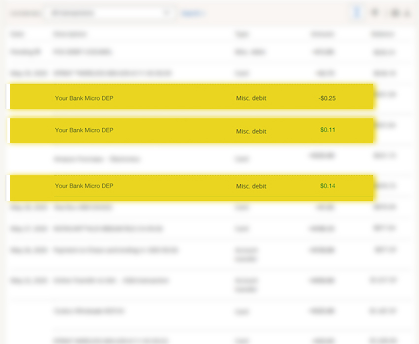 Examples of summary screens with lists of information.