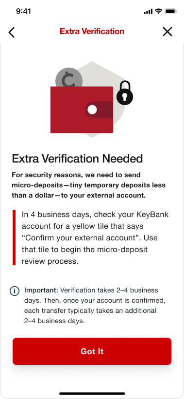 Examples of summary screens with lists of information.