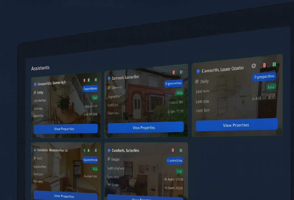 Dashboard property assistants