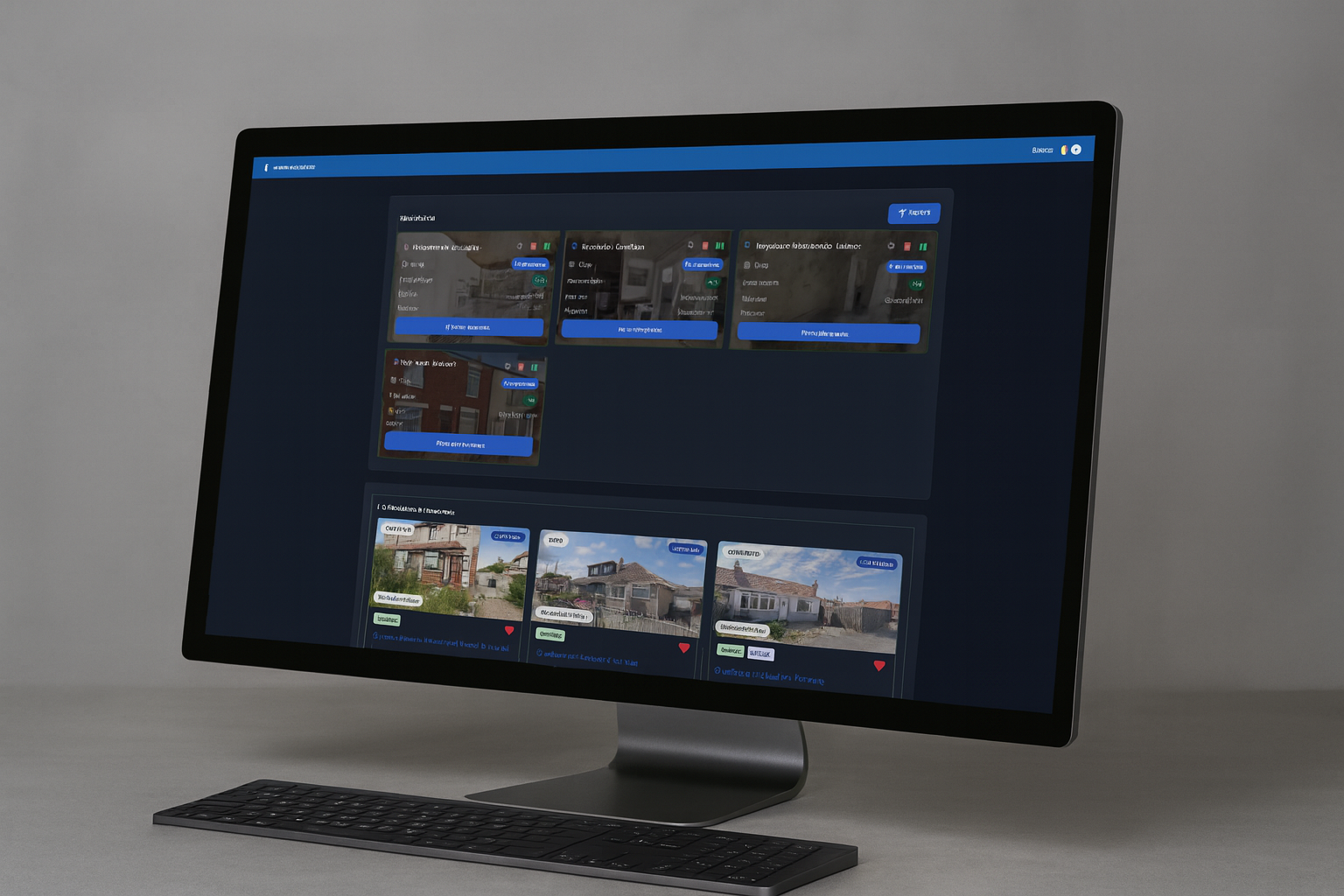 image of real estate app on a mobile device (for a real estate tech)