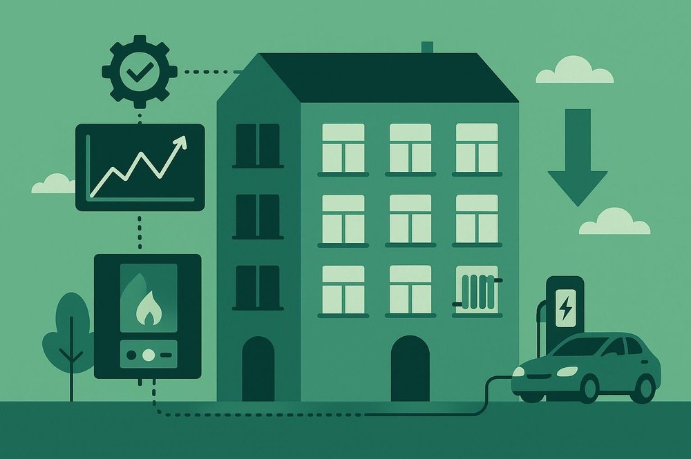 Intelligentes Lastmanagement verteilt Energiebedarfe gezielt und hilft, Lastspitzen sowie Betriebskosten im Mehrfamilienhaus zu reduzieren.