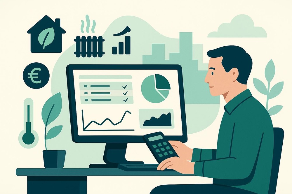 Die datenbasierte Analyse des Heizungsbetriebs zeigt Einsparpotenziale auf und unterstützt eine gezielte Optimierung von Energieverbrauch und Kosten.