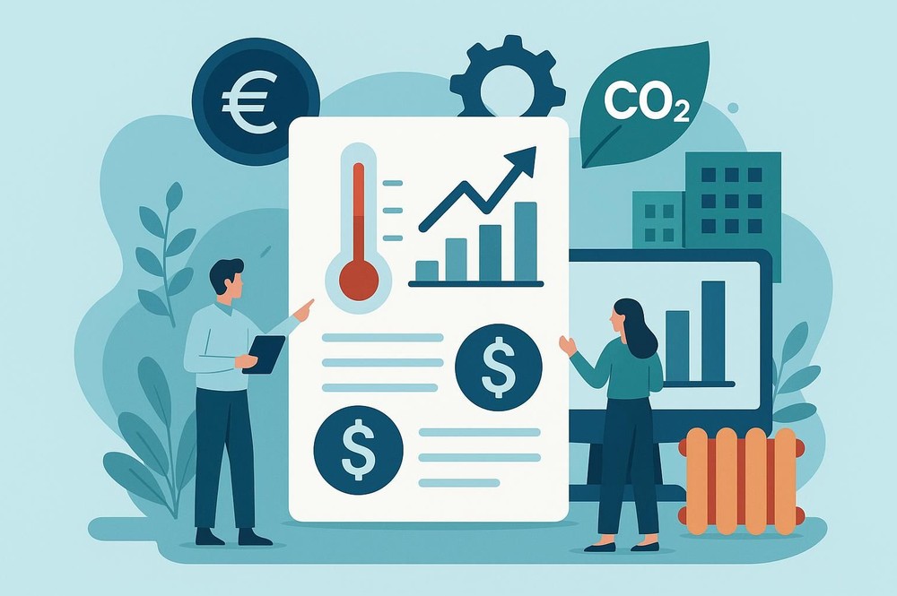 Analyzing heating, cost and emissions data creates transparency and reveals concrete opportunities for more efficient building operation.