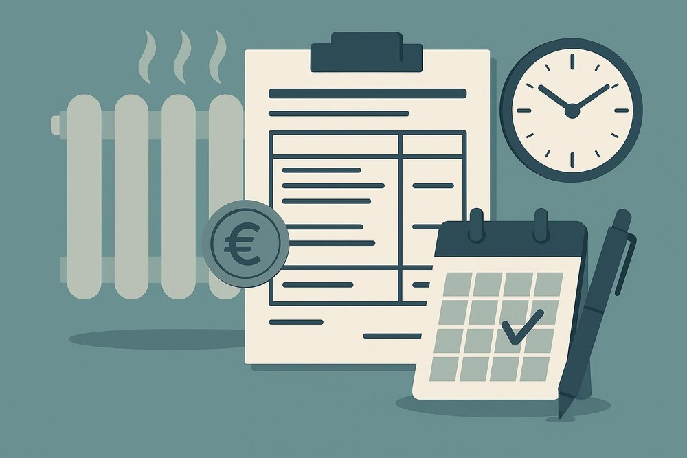 Keeping track of heating costs and billing periods: consumption data as the basis for transparent billing.