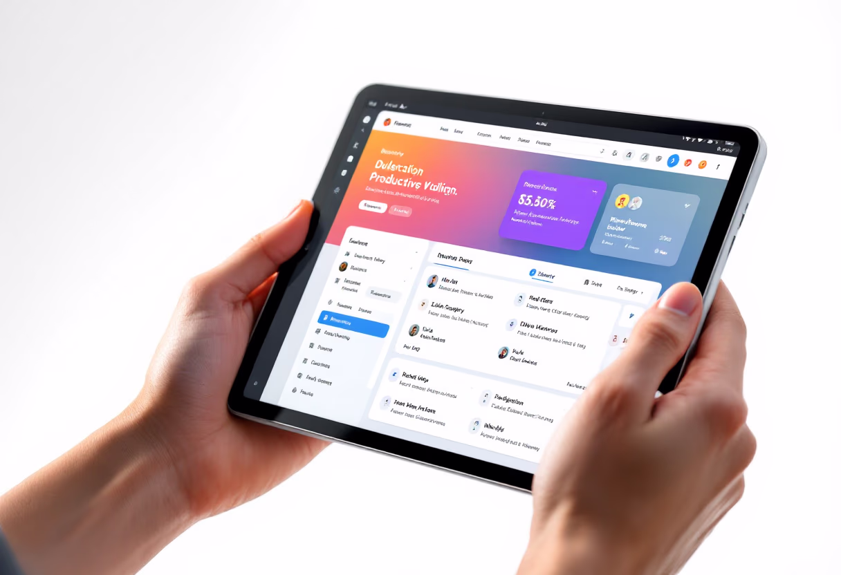 [interface] screenshot of the software interface (for a productivity tools business)