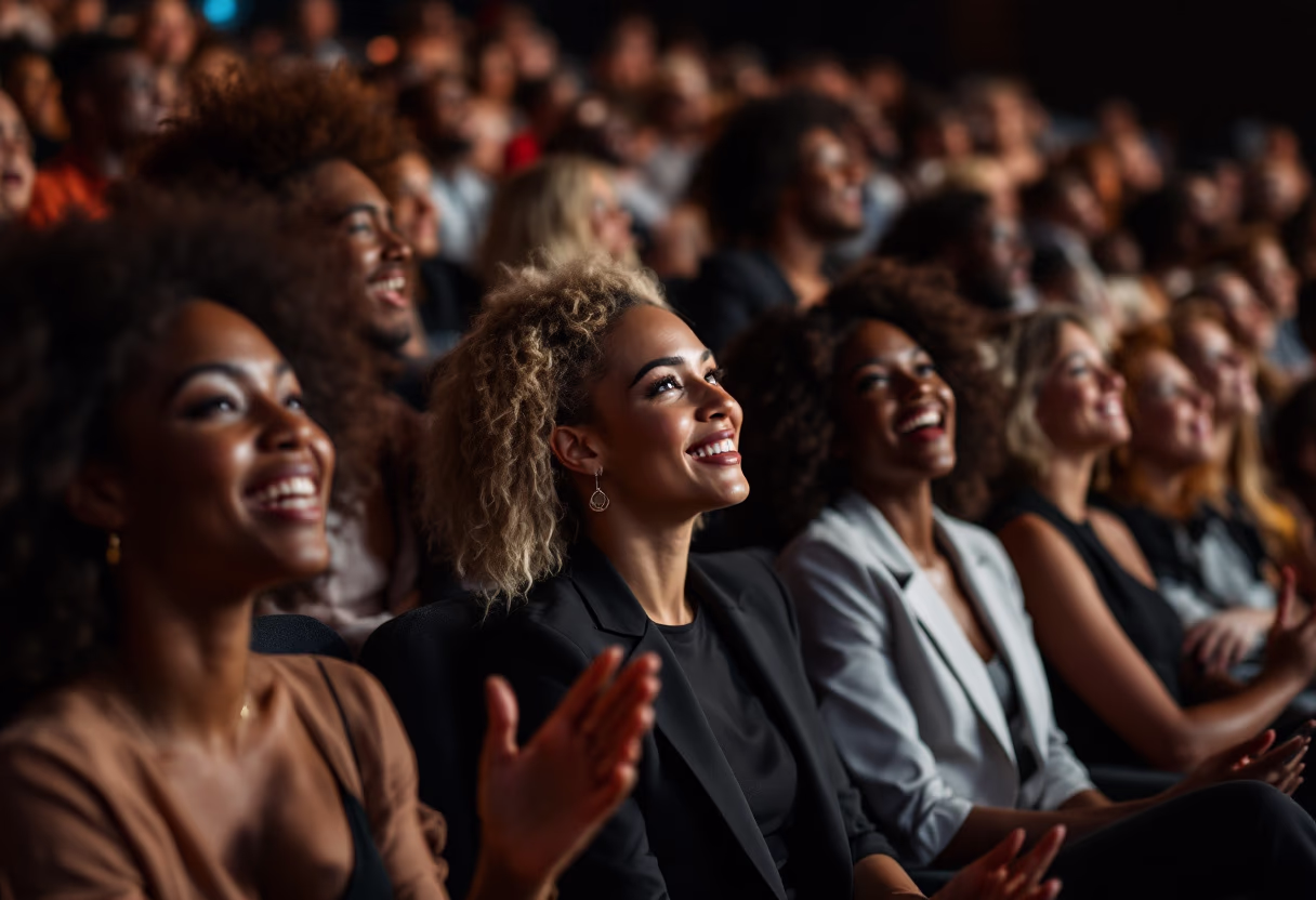 image of audience enjoying entertainment