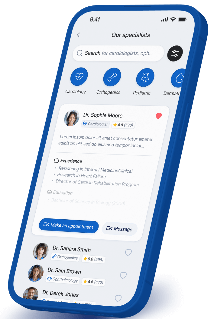 Get Expert Health Advice Image - Telemedicine X Webflow Template