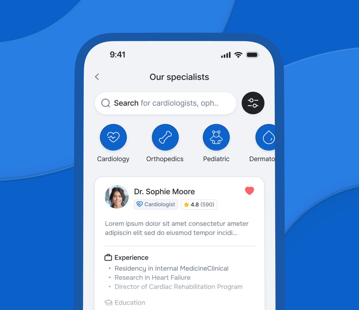 Our Wide Range Of Specialities Image - Telemedicine X Webflow Template