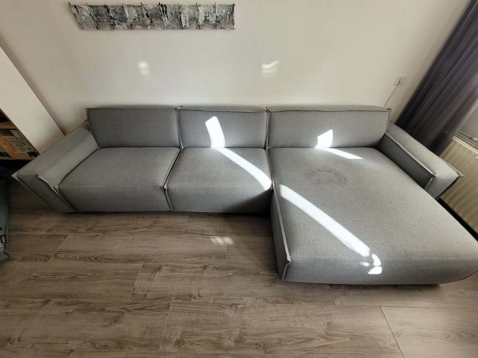 Na het zelf reinigen van een bank tnclean