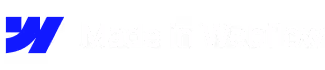 Webflow logo with text 'Made in Webflow'.