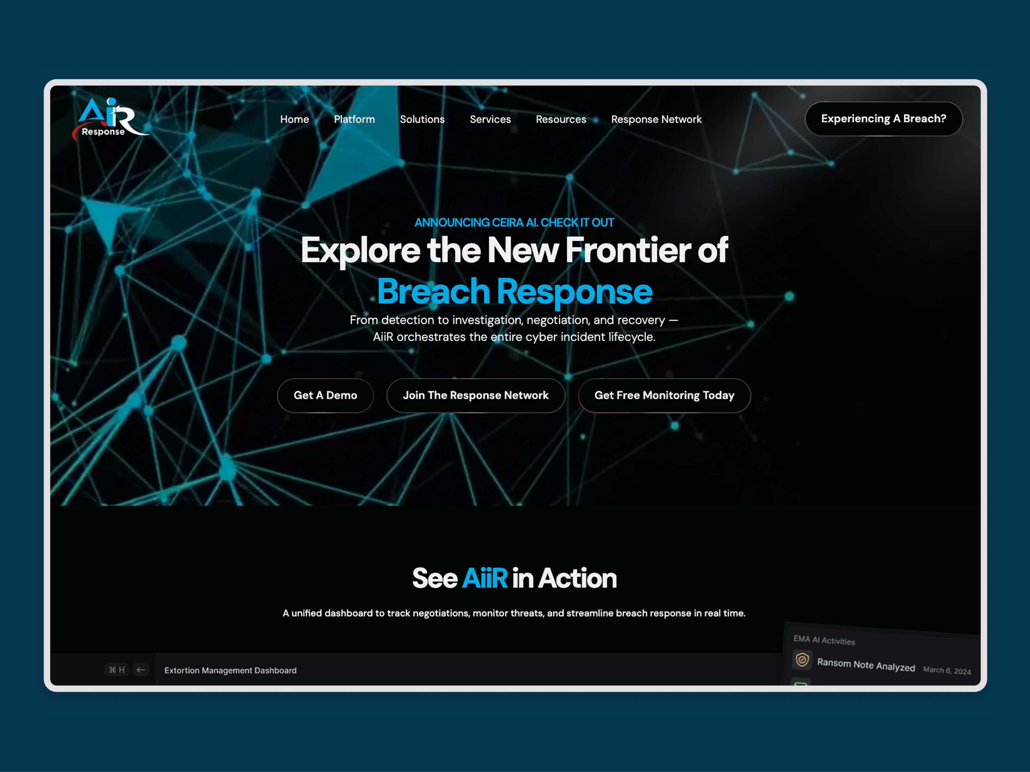 Webflow website design for SaaS company