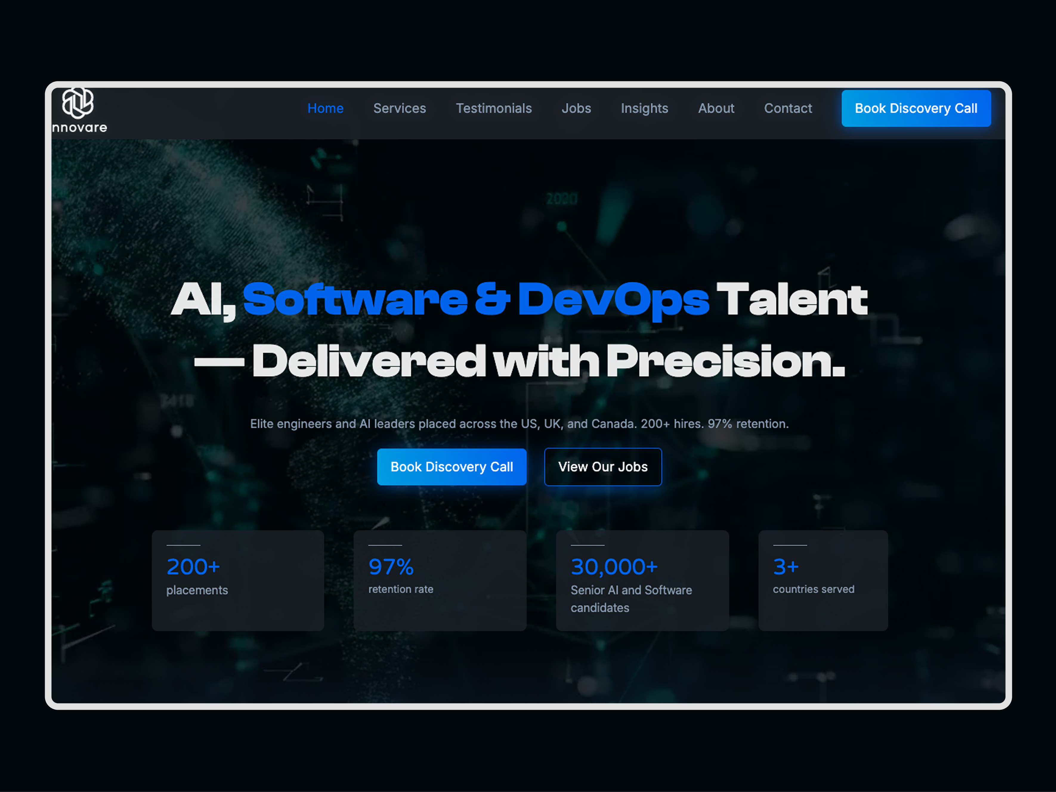 Webflow website design for SaaS company