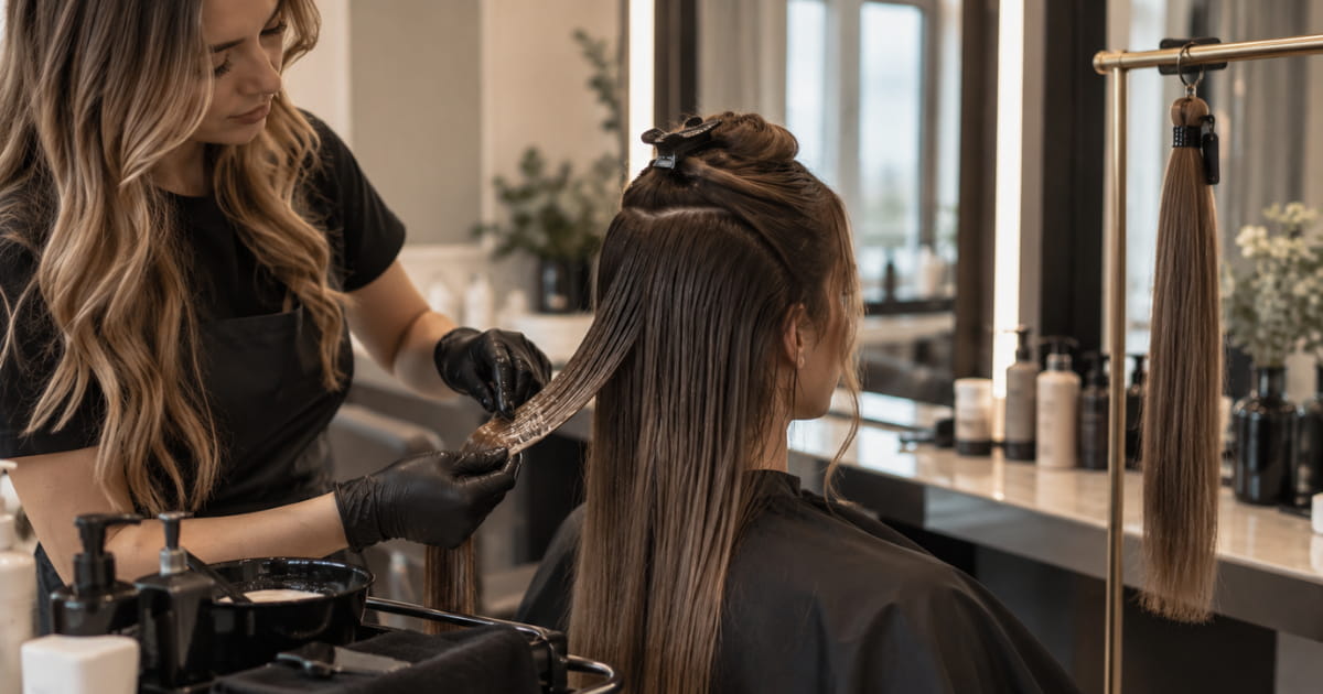 Keratin Treatment Before or After Ice Fusion Hair Extensions?