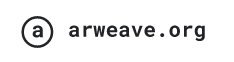 AR weave logo. Link to ARweave.org