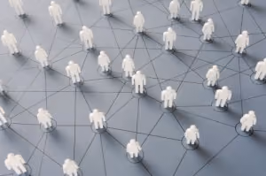 Human connections, connections within a social network