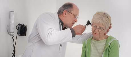 Doctor with grey hair