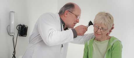 Doctor with grey hair