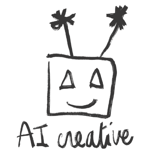 an illustration of a friendly robot to represent ai creative