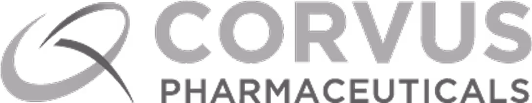 Logo of Corvus Pharmaceuticals with a stylized 'C' symbol to the left of the company name.