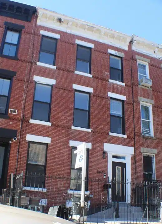 Brick commercial building