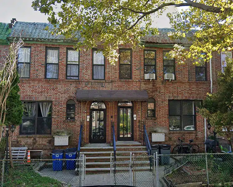 Brick commercial building
