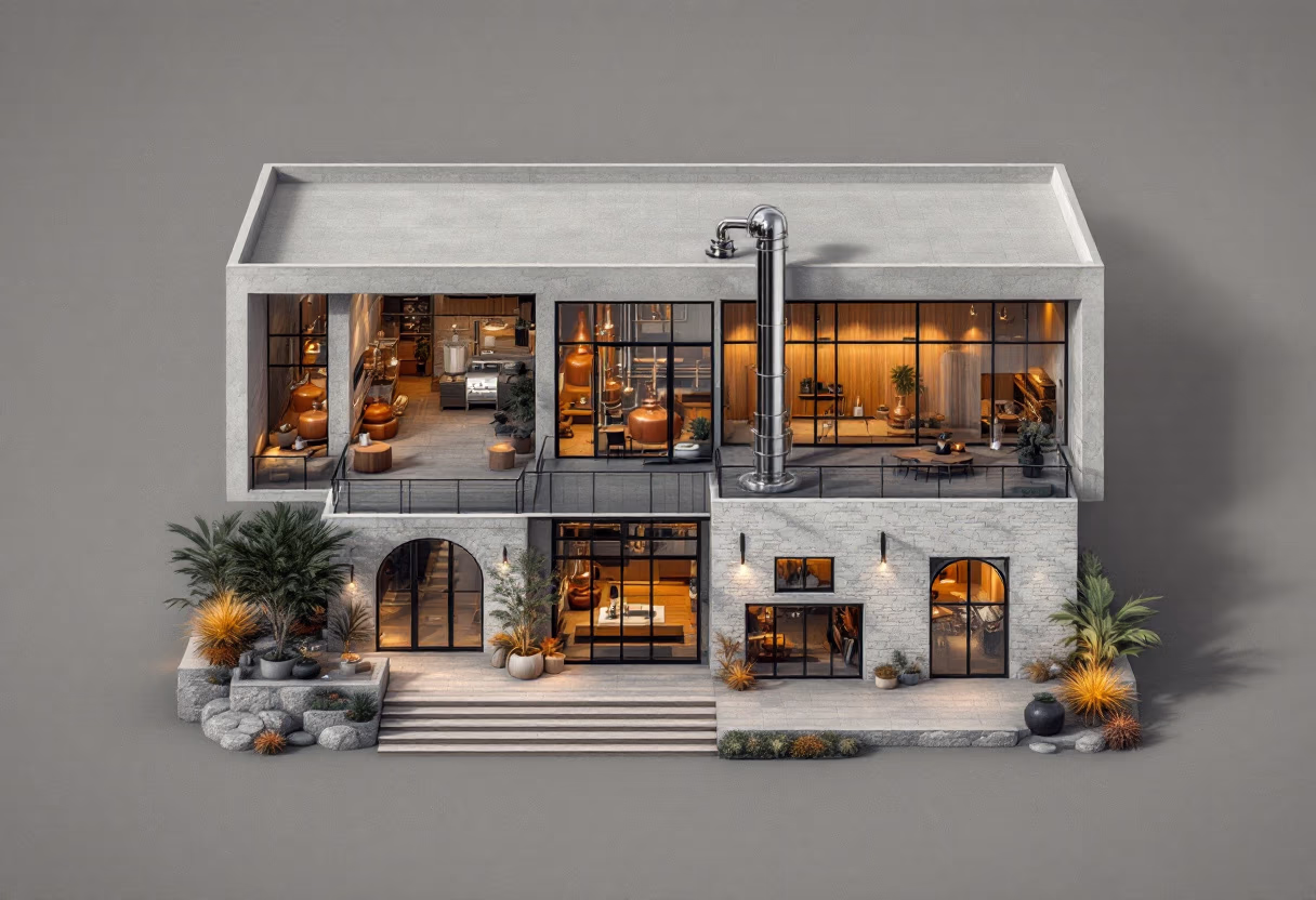 image of distillery exterior