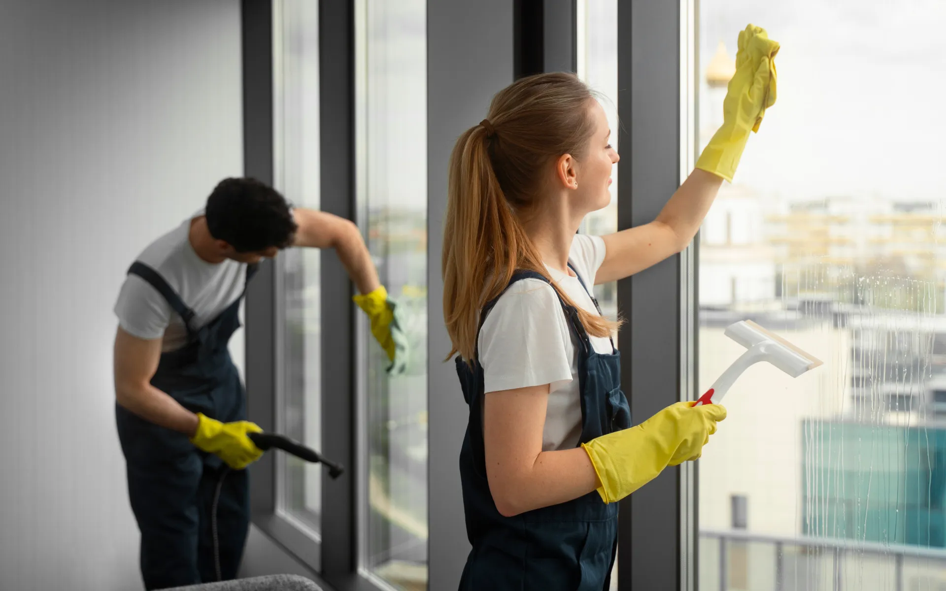 Seasonal deep cleaning checklist with supplies for spring and fall home preparation