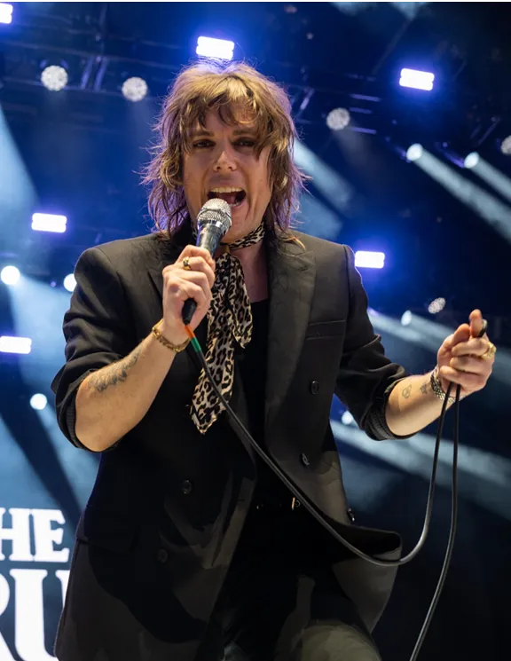 musician performing live on stage