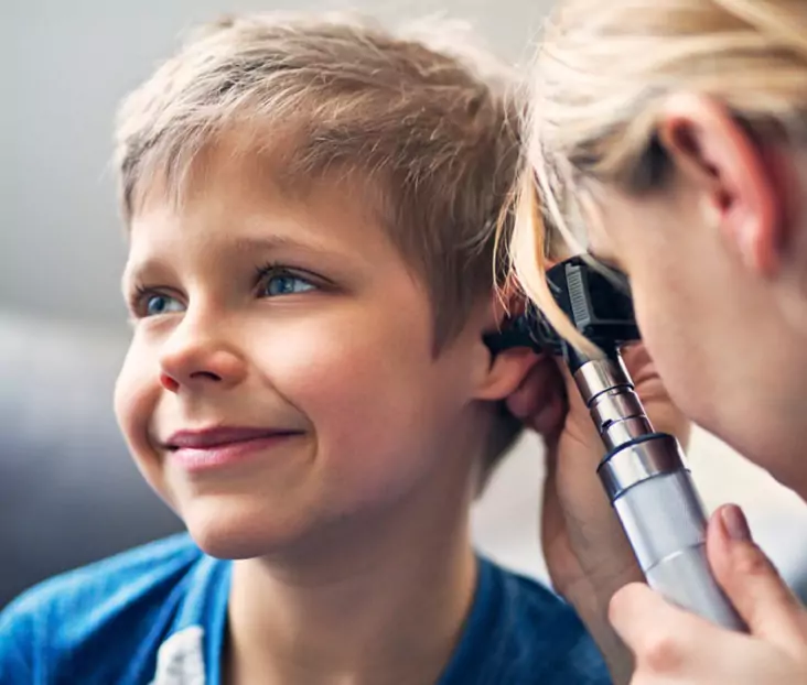 Nancy Becker Examins Ears Nancy Becker ENT doctor in Enumclaw Bonney Lake Local PNW Doctor Medical Care