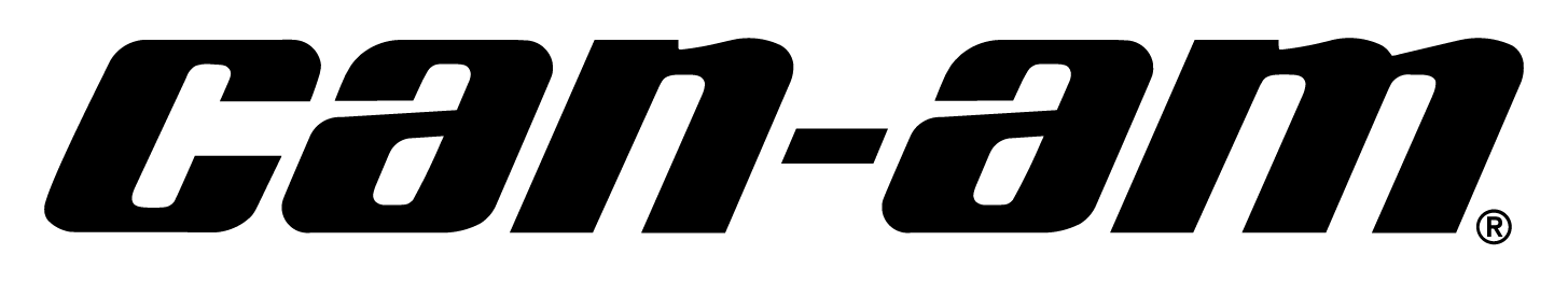 Can-am brand logo in bold black italicized text.