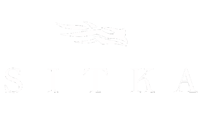 SITKA brand logo with stylized flowing lines above the text.