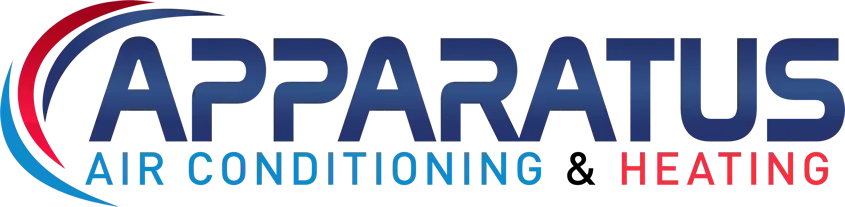 Apparatus air conditioning and heating logo emphasizing HVAC services.