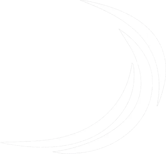 White abstract logo featuring curved lines representing movement and dynamism.