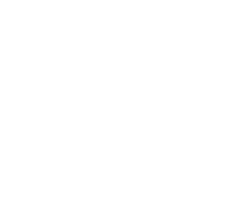 White dynamic logo design with curved lines representing movement and innovation.