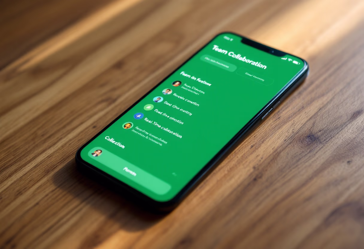 team collaboration screenshot